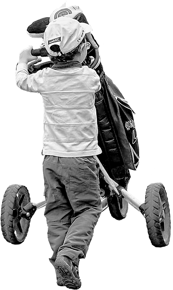 SSWP RCF golf la Boulie Enfant caddie BW
